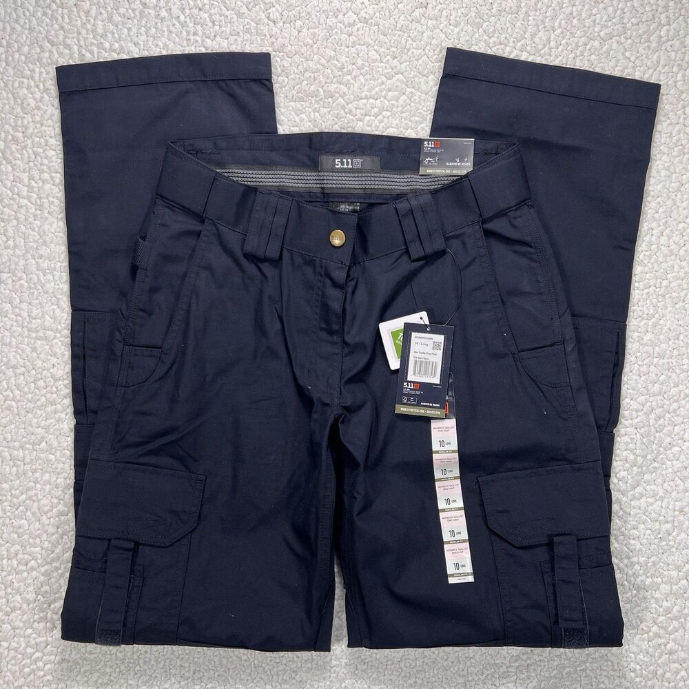 5.11 Taclite EMS Cargo Pants Women's 10 Long Dark Navy Utility Tactical Workwear